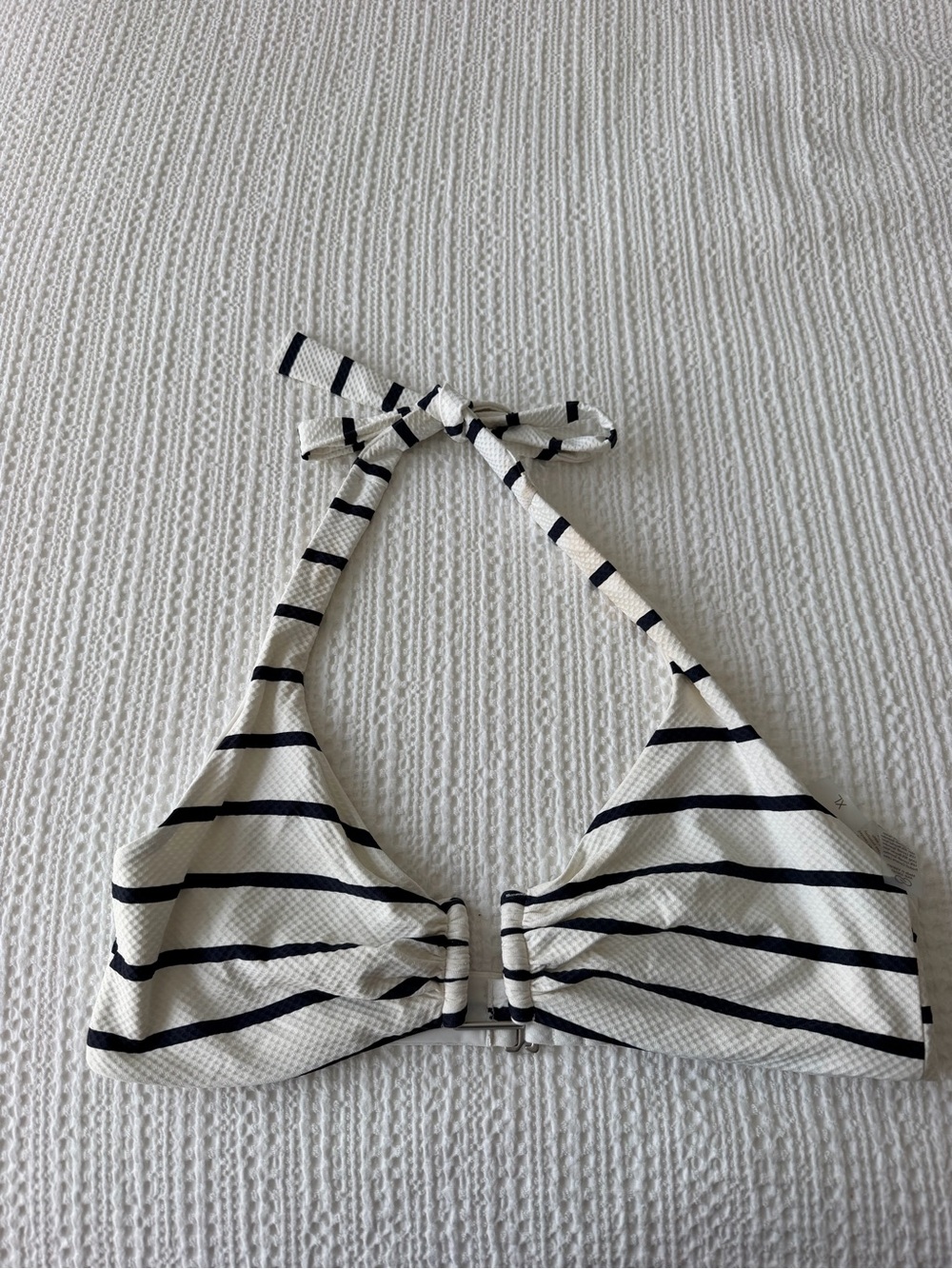 Calla Striped Halter Bikini Top